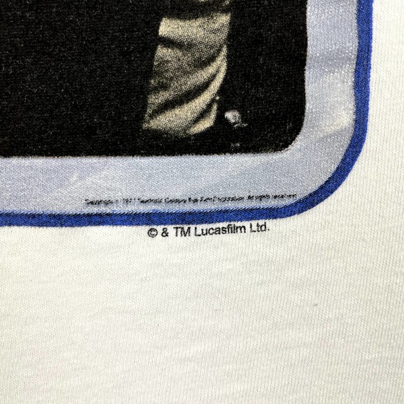 Star Wars T-Shirt Adult Medium White Han Solo Chewbacca Lucasfilm Movie Mens - Picture 4 of 11